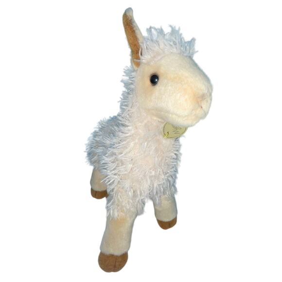 Aurora Miyoni Llama Alpaca Plush Stuffed Animal 12" Nursery Decor Shower Gift - Picture 3 of 10